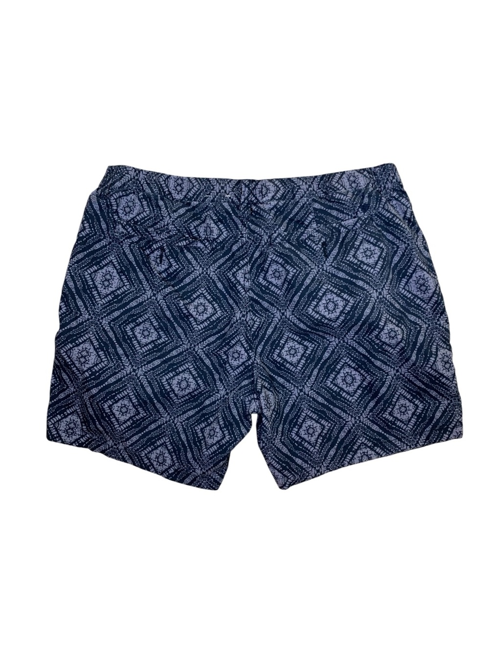 Lucky Brand Blue Geometric Print Flat Front Chino Shorts 33‎ Casual - Picture 2 of 5